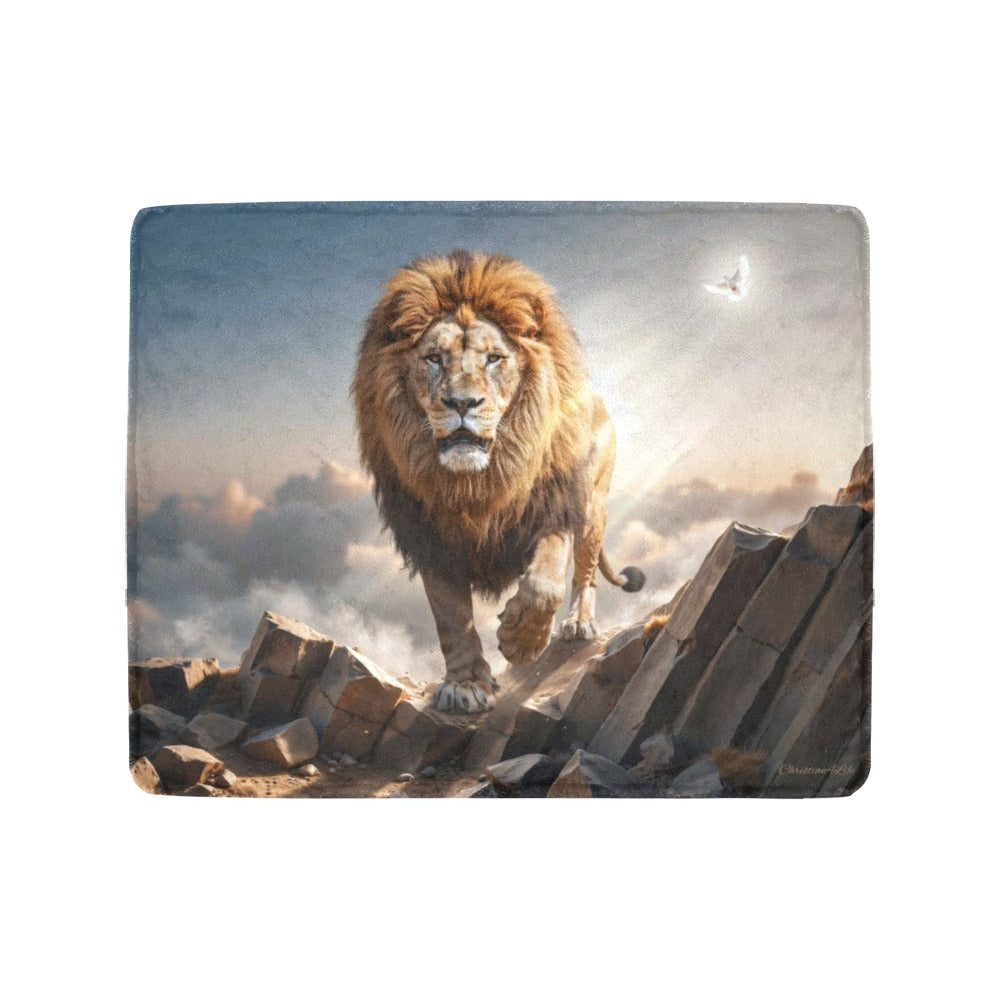 Lion of Judah and Holy Spirit Ultra Soft Micro Fleece Blanket (multiple sizes)