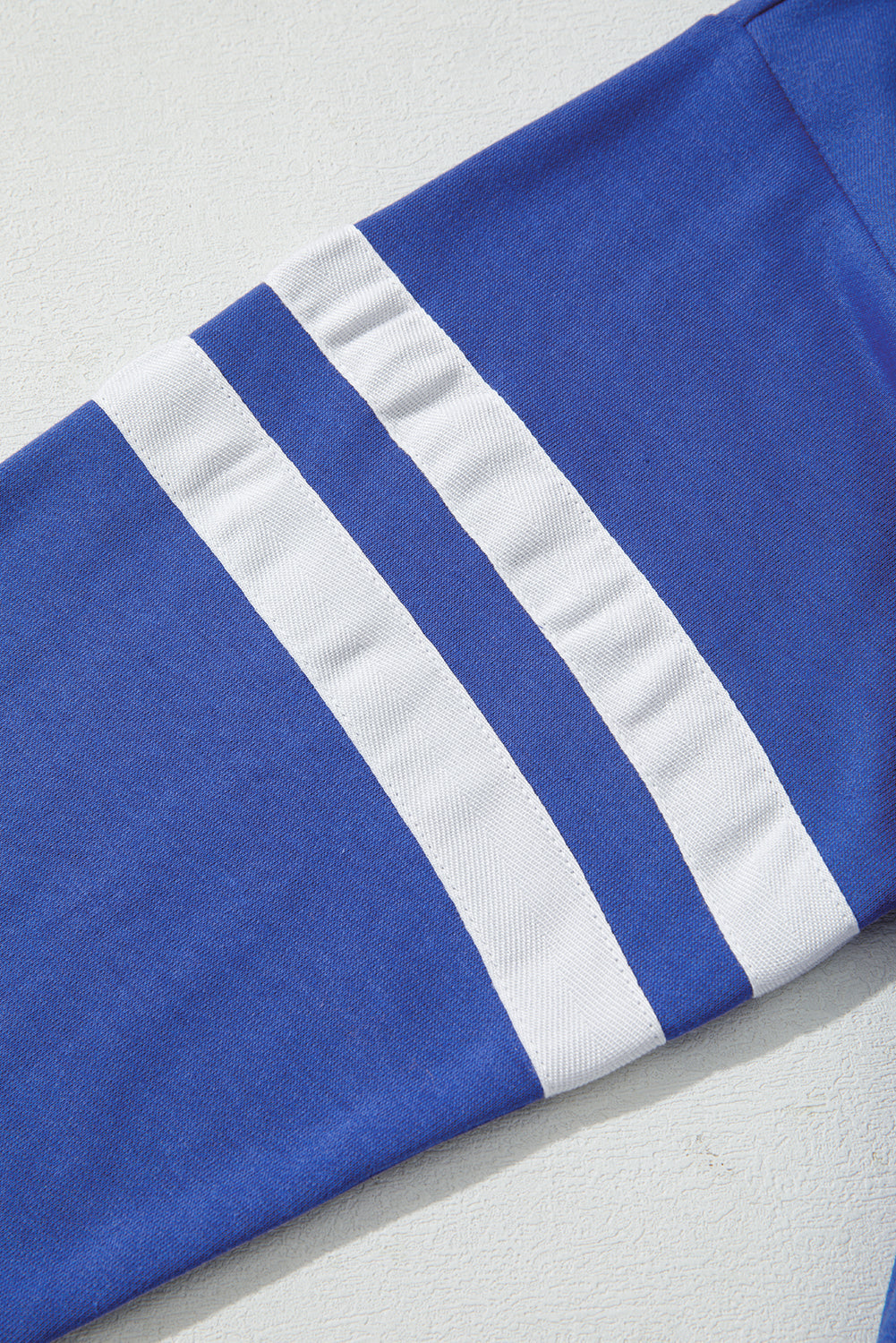 Coffee Varsity Striped Detail Drop Shoulder Oversized Sweatshirt