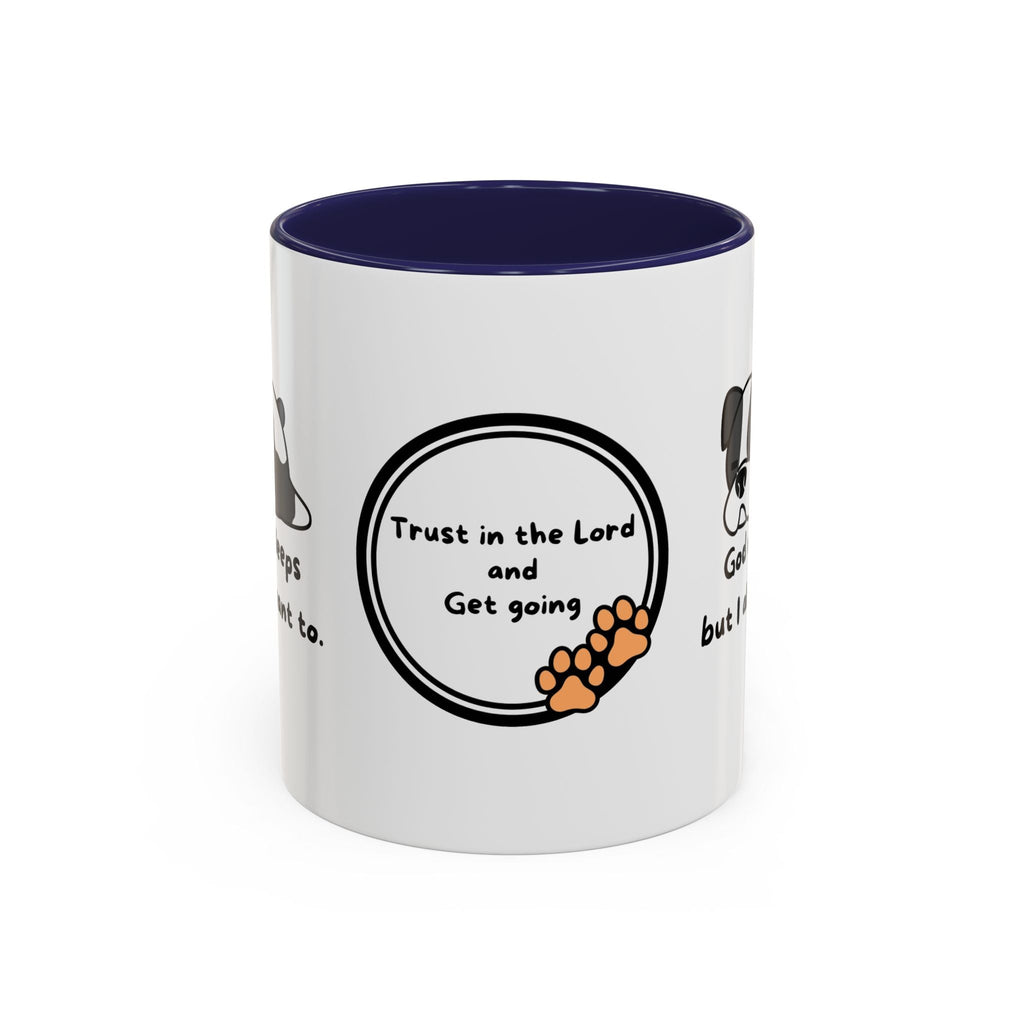 Christian "God never sleeps" 11 oz and 15oz Accent Mug, multiple colors, Christian Mug