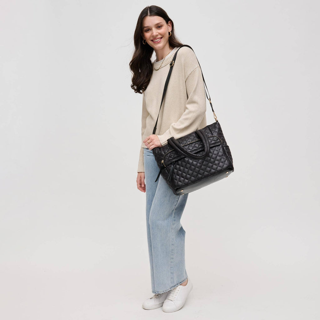 Jayna Quilted Nylon Tote