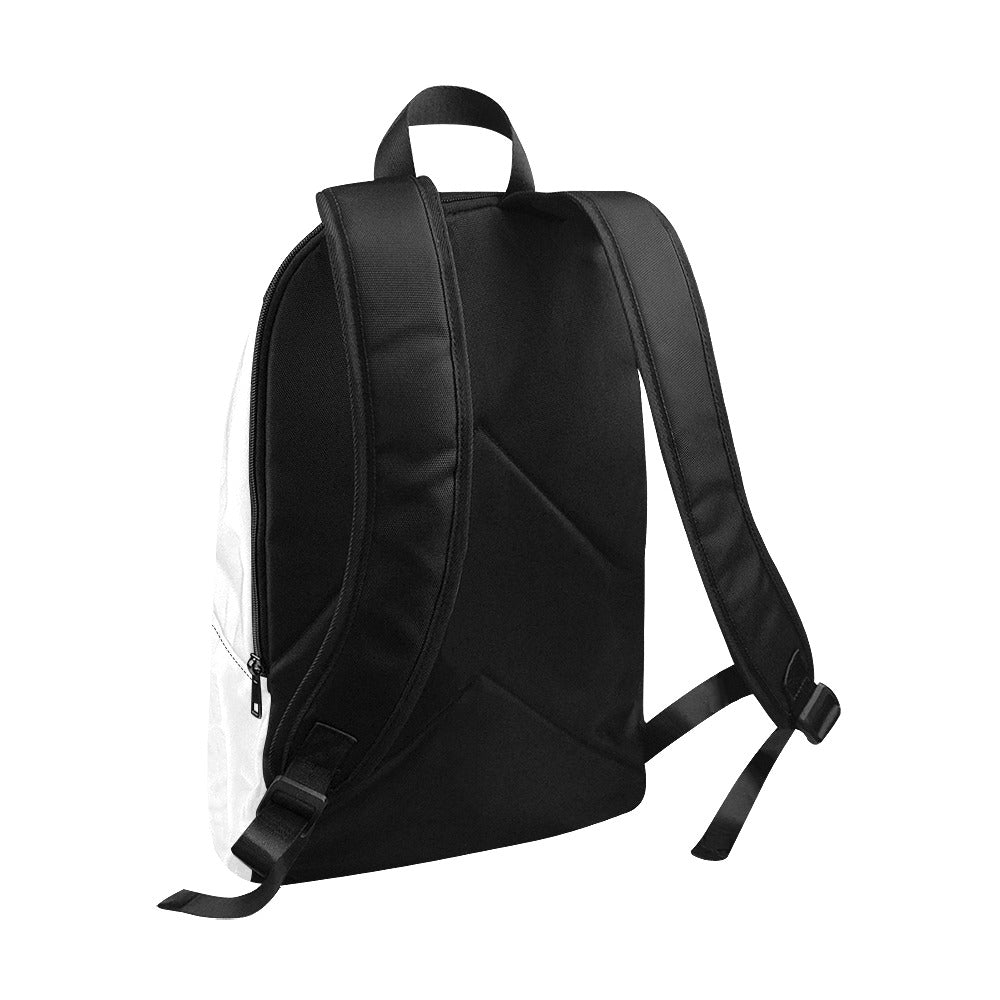"Jesus Has My Back" Graphic design Christian Backpack (white)