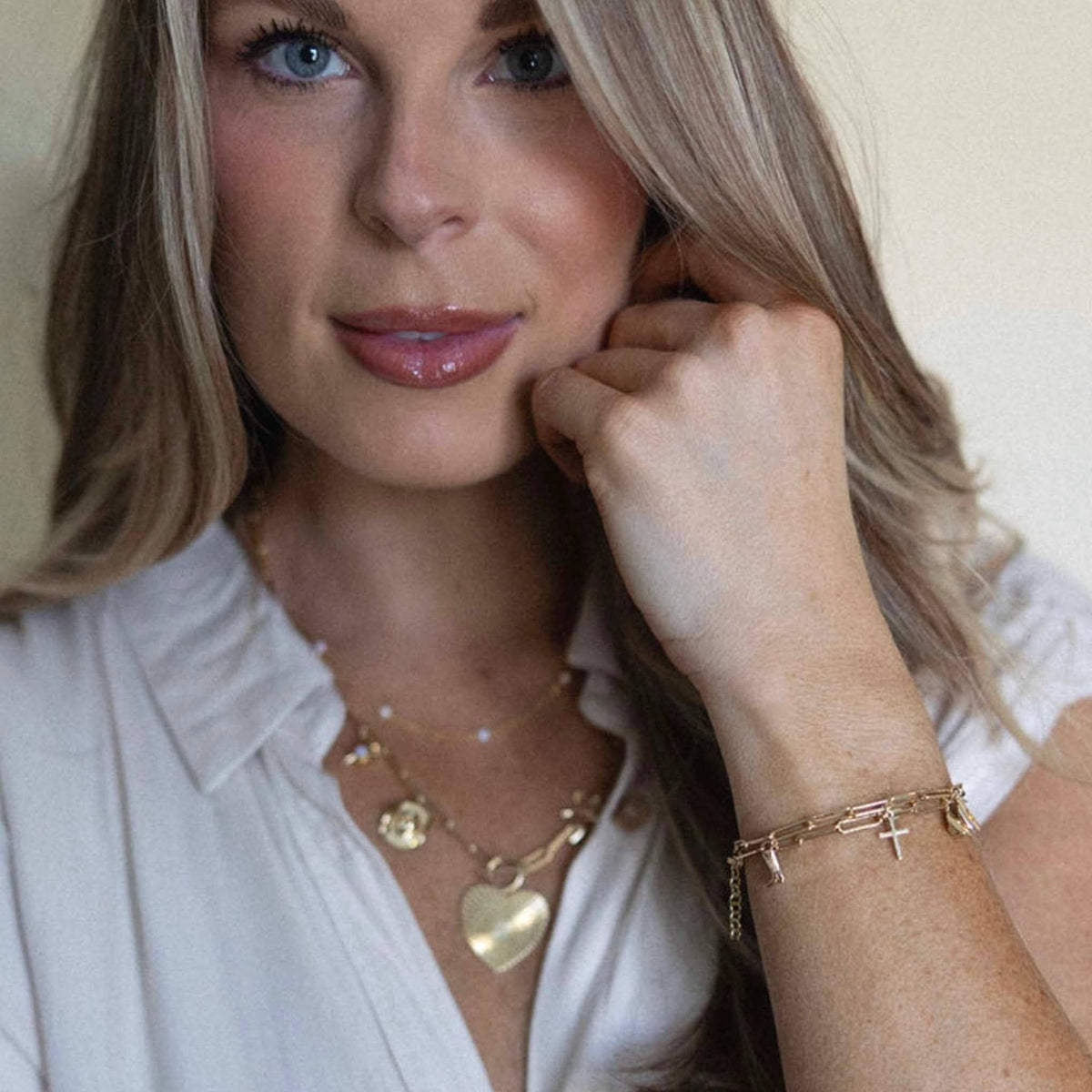 The Laura Heart Charm Bracelet