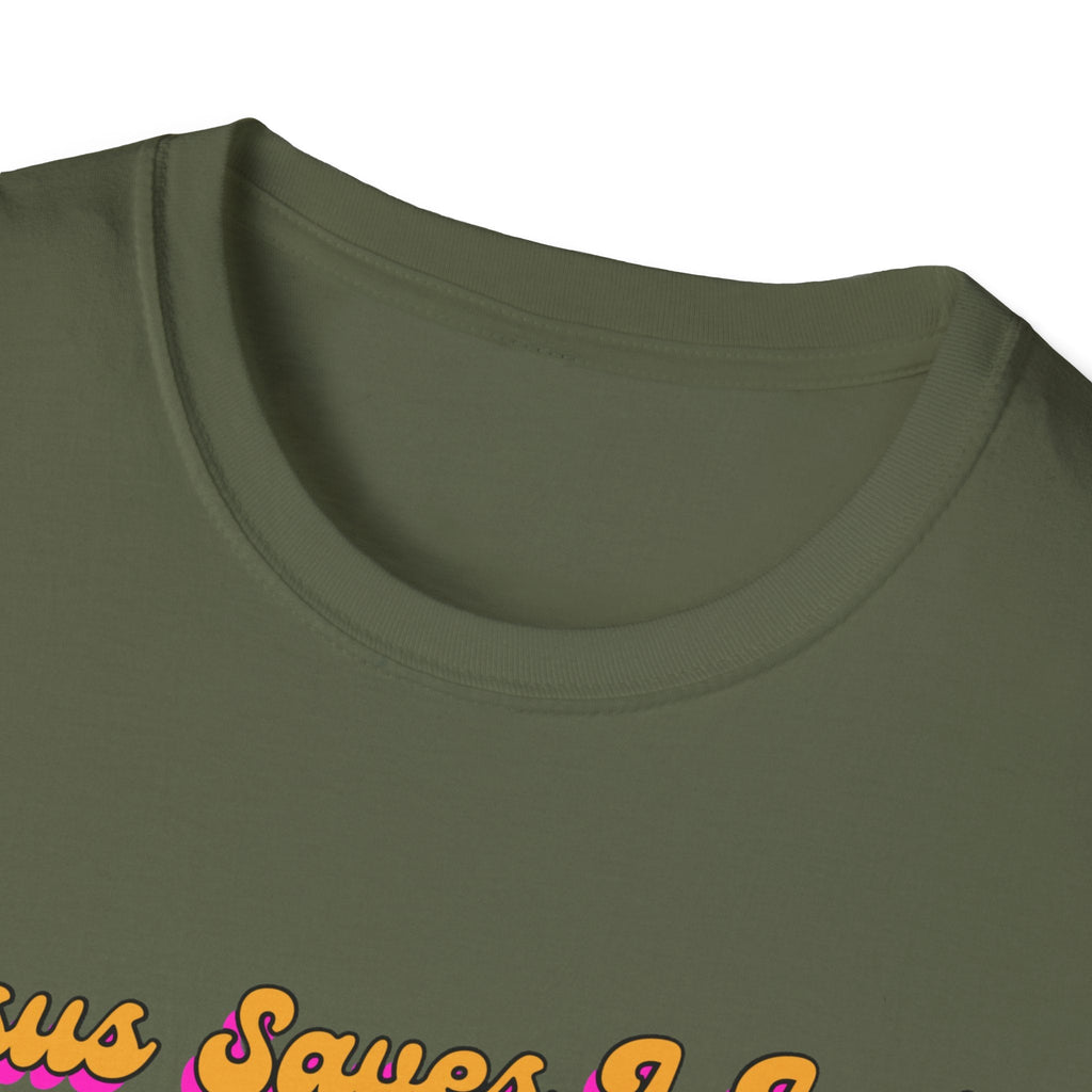 "Jesus Saves, I just Wear the Shirt" Unisex Cotton Softstyle T-Shirt