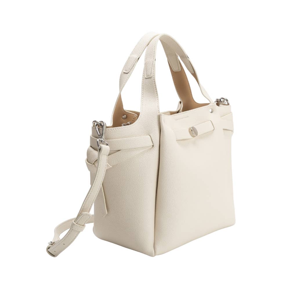 Avril Bone Top Handle Bag