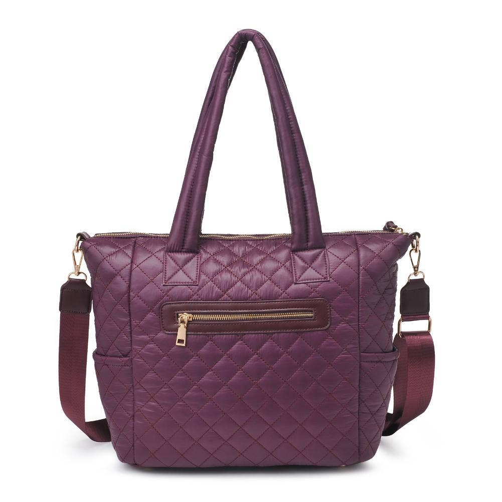 Jayna Quilted Nylon Tote