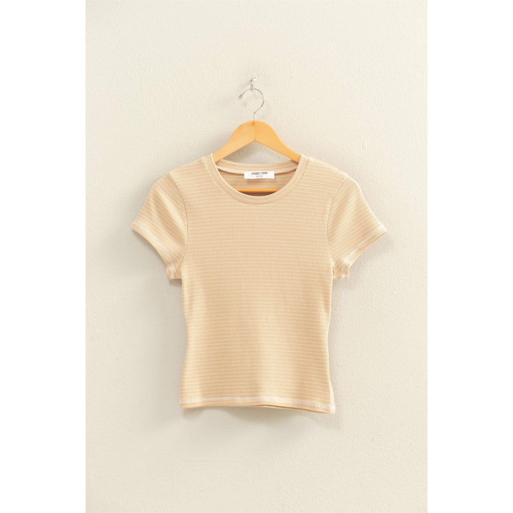 Cara Striped Ribbed Top