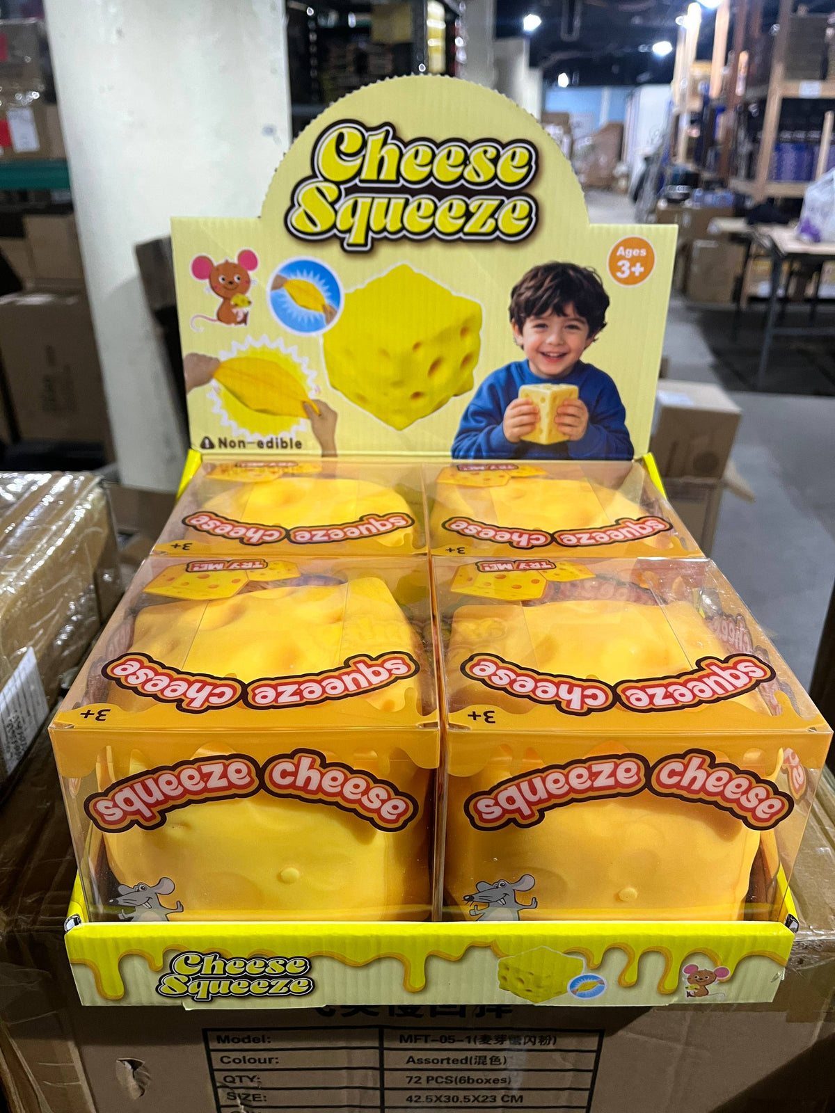 JUMBO Cheese Block Squishy