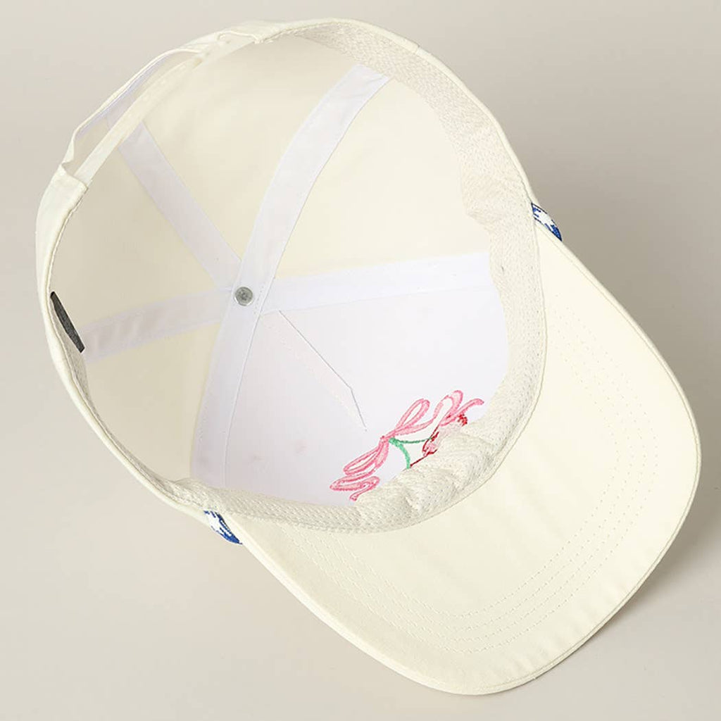 Cherry Ribbon Trucker Hat