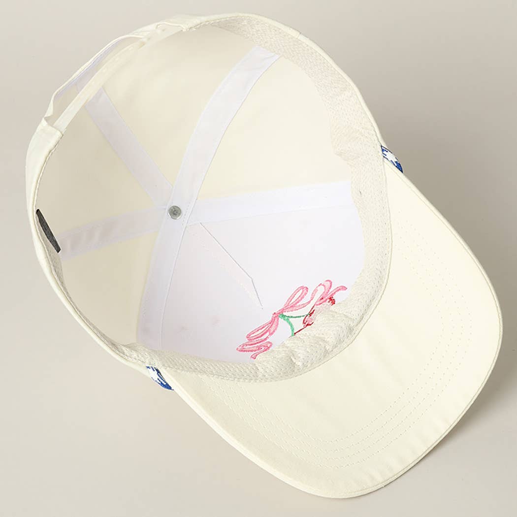 Cherry Ribbon Trucker Hat