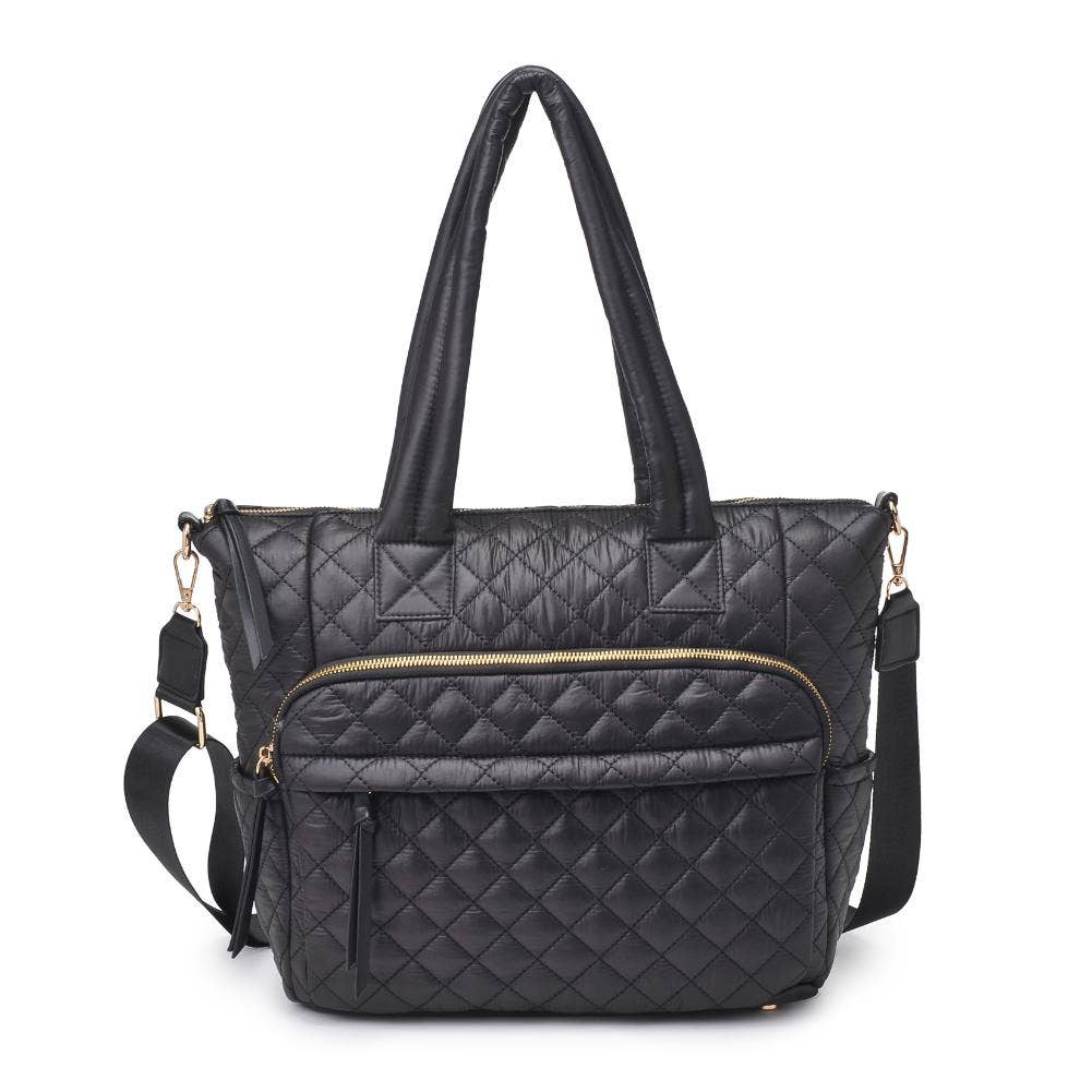 Jayna Quilted Nylon Tote