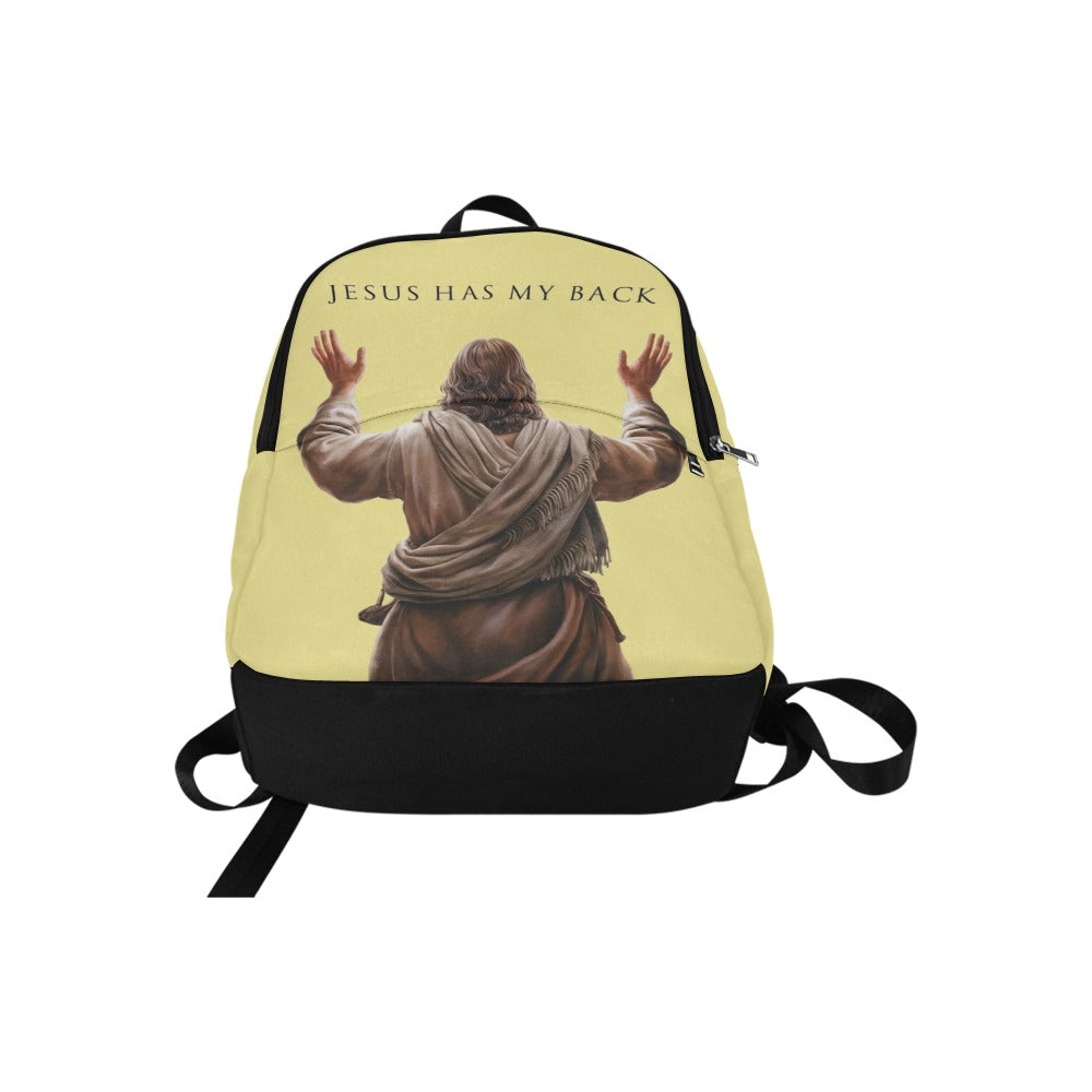 "Jesus Has My Back" Christian Backpack (Choose Yellow Shade))