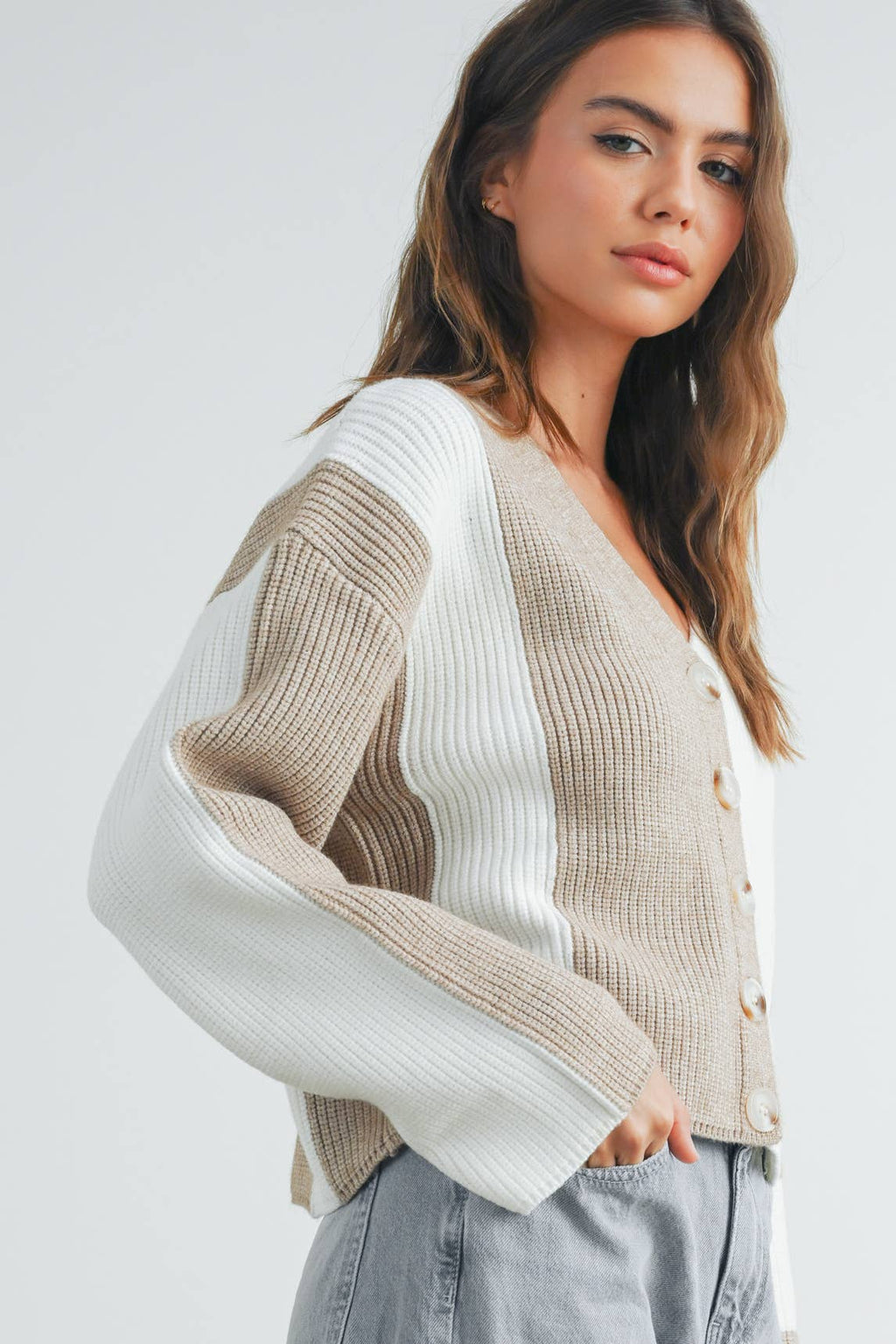 Cynthia Color Block Cardigan