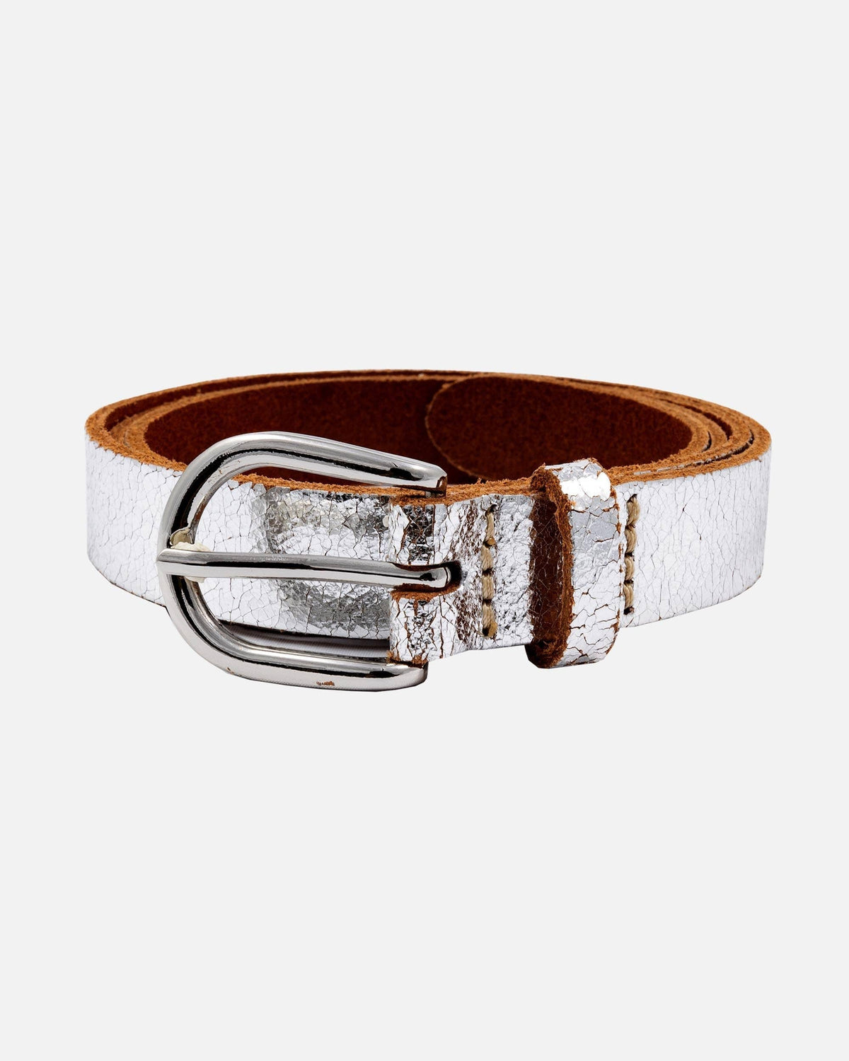 Eva | Metallic Skinny Belt