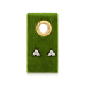 Triple Cluster Studs on Velvet Tag