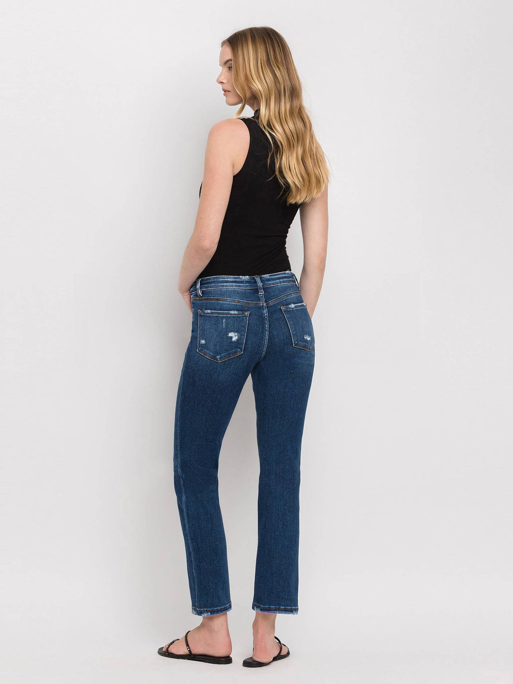 Janine Mid Rise Ankle Slim Jeans
