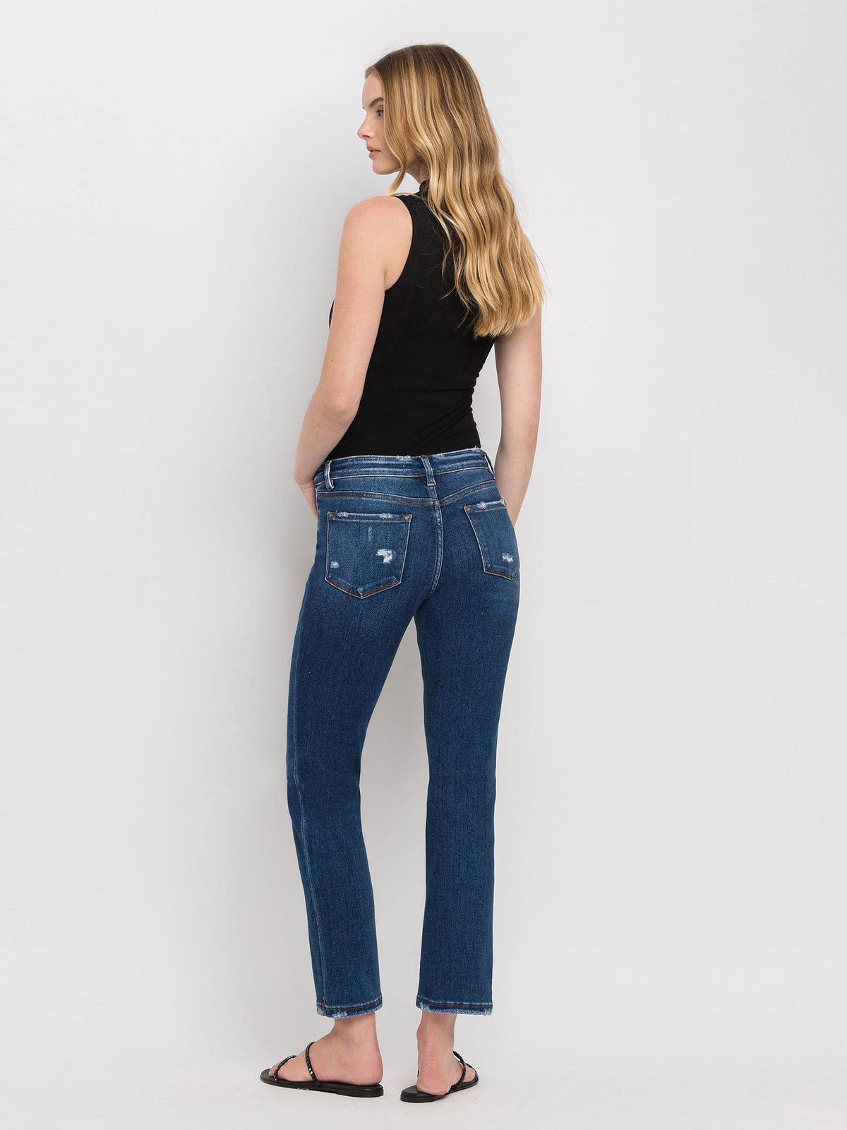 Janine Mid Rise Ankle Slim Jeans