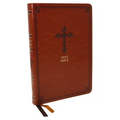 Kjv, Thinline Bible, Large Print, Leathersoft, Brown, Red Letter Edition, Comfort Print - Imitation Leather