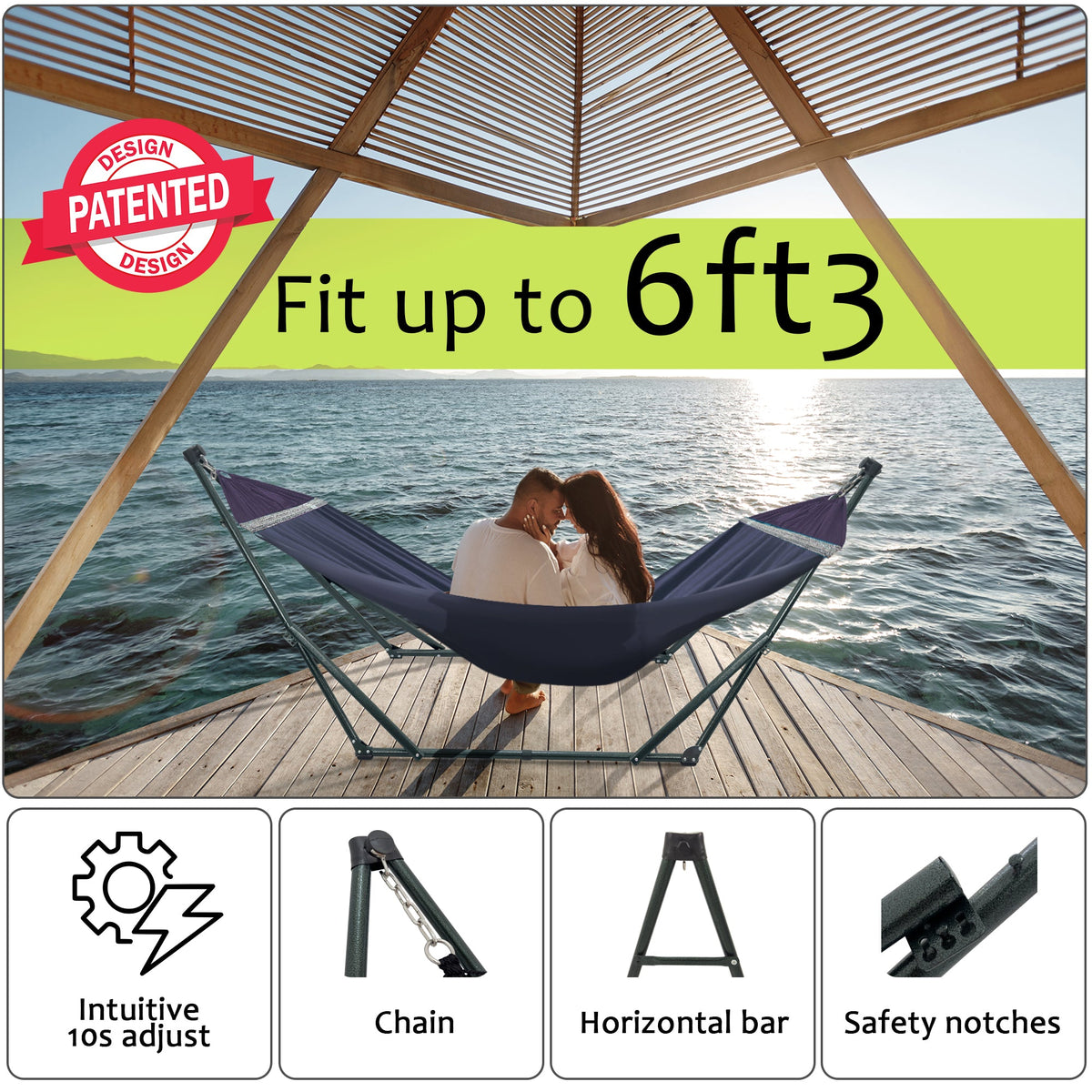 Tranquillo Universal Canvas Hammock Medium Size for Ultimate Comfort and Style
