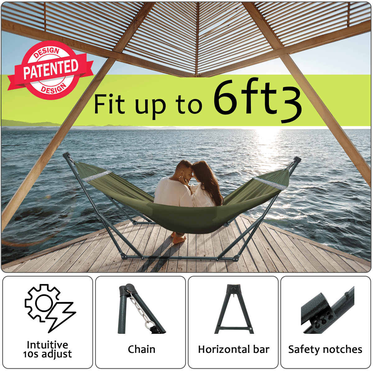 Tranquillo Universal Canvas Hammock Medium Size for Ultimate Comfort and Style