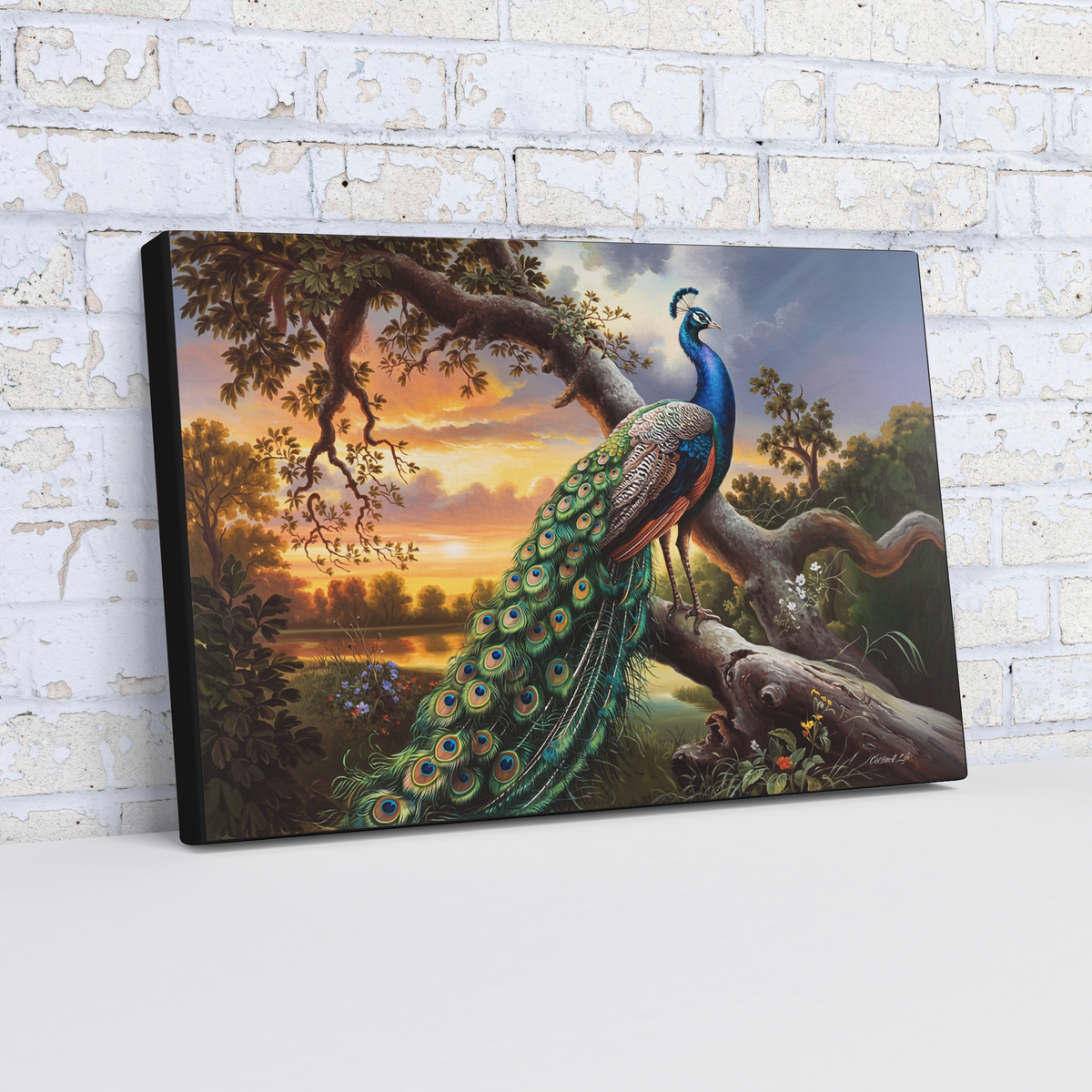 Beautiful Peacock canvas art print - a classic and elegant statement, Peacock art