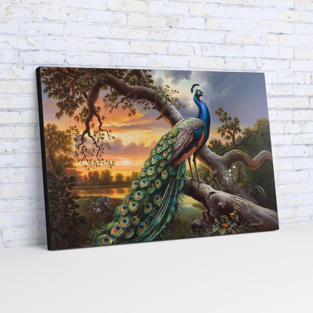 Beautiful Peacock canvas art print - a classic and elegant statement, Peacock art