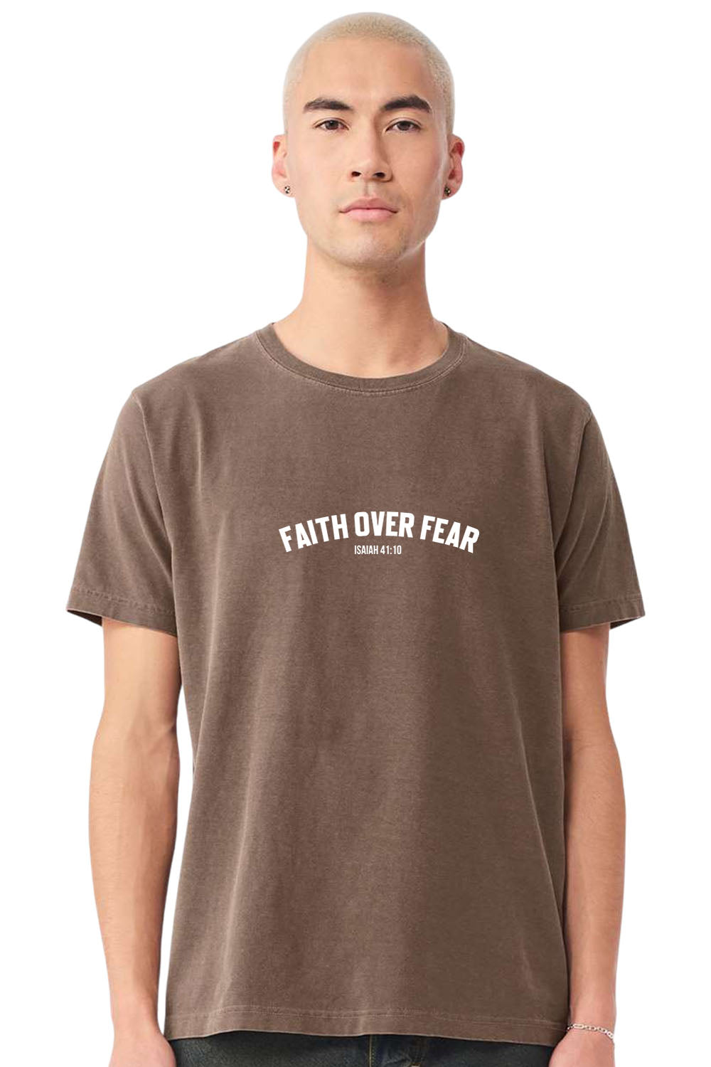 Faith Over Fear Unisex Garment-Dyed Tee