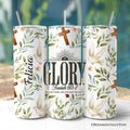 Glory Isaiah 60:1 Christian 20oz Personalized Tumbler With Lid and Stainless Steel Straw, Faith Scripture Inspirational Gift Cup