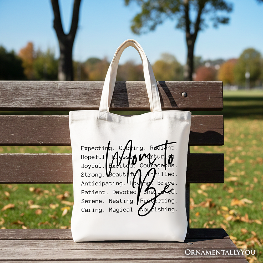 Mom To Be Pregnancy Announcement Tote Bag, Definition Future Mama Pregnant Gift Shopper
