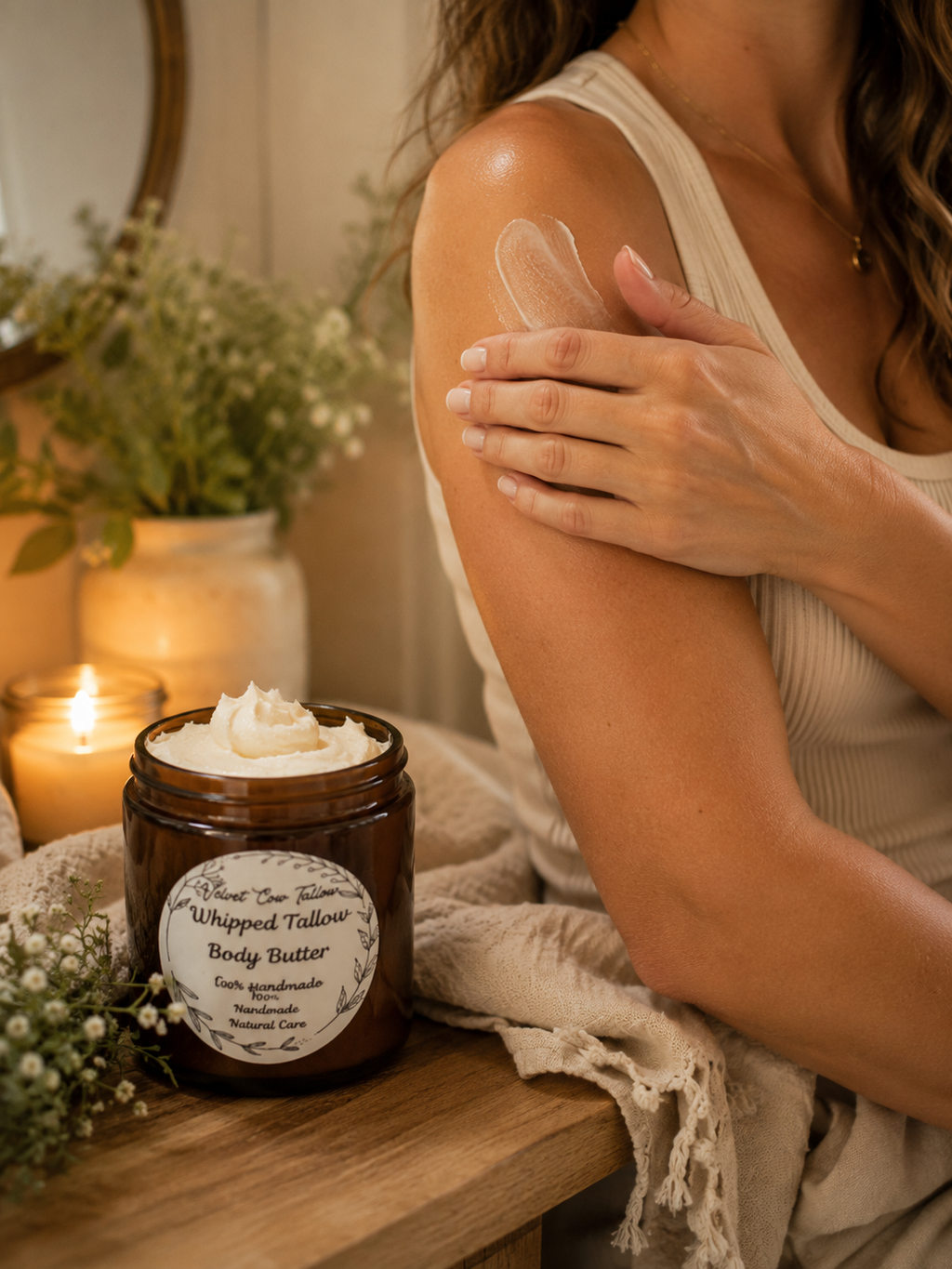 Whipped Grass-Fed Tallow Body Butter for All Skin