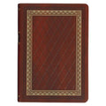 KJV Study Bible, Standard King James Version Holy Bible, Thumb Tabs, Ribbons, Faux Leather, Saddle Tan/Diamond Debossed - Leather