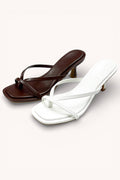 Hailey Square Toe Kitten Heel