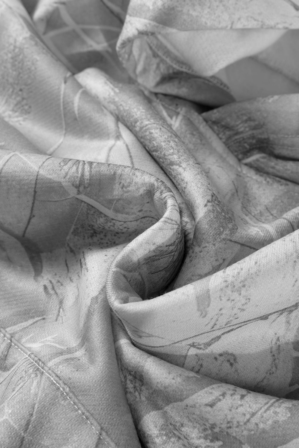 Light Pink Camouflage Woodland Print Oversized Sporty Hoodie