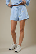 Lemon Embroidered Sweat Shorts