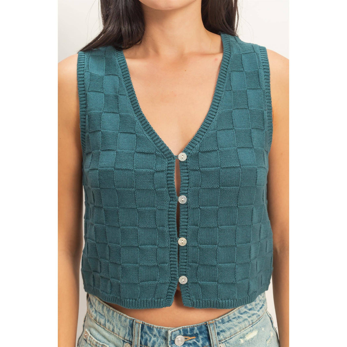 Kayla Basket Weave Vest