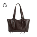 Phoebe Espresso Recycled Vegan Shoulder Bag