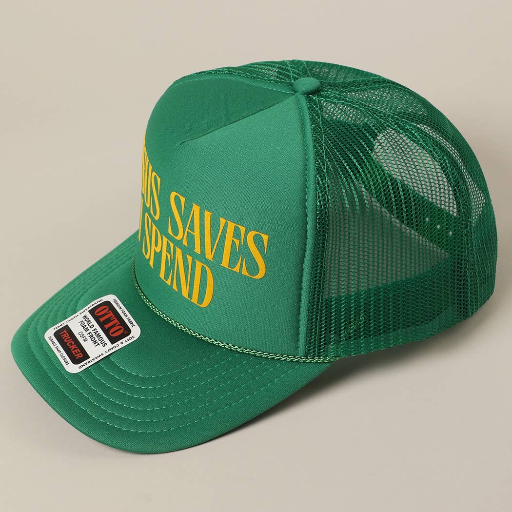 Jesus Saves I Spend Trucker Hat