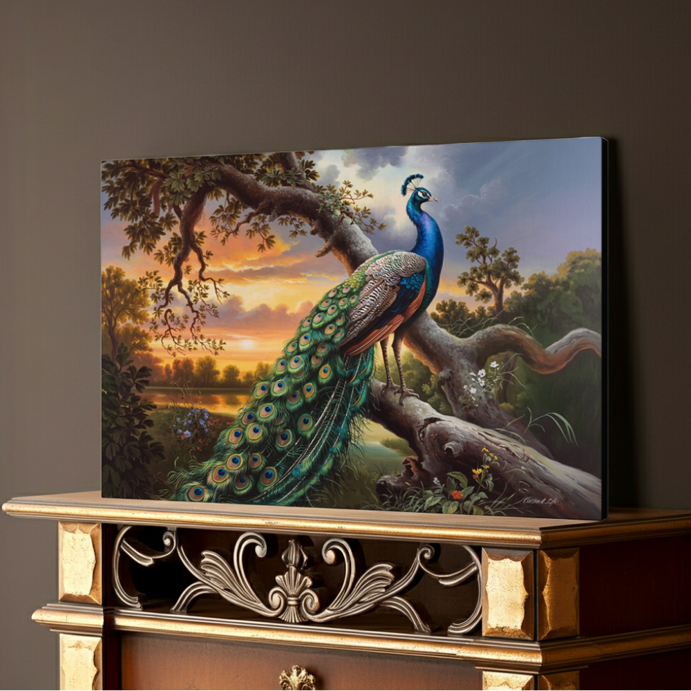 Beautiful Peacock canvas art print - a classic and elegant statement, Peacock art