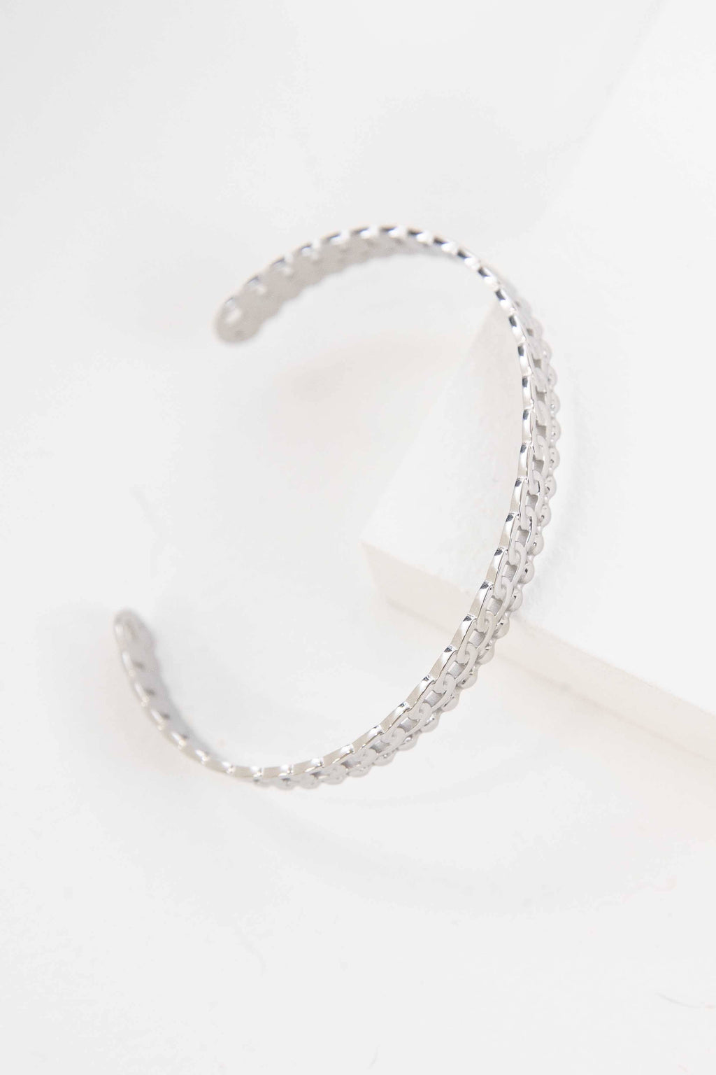 Sequenced Cuff Bracelet | Silver