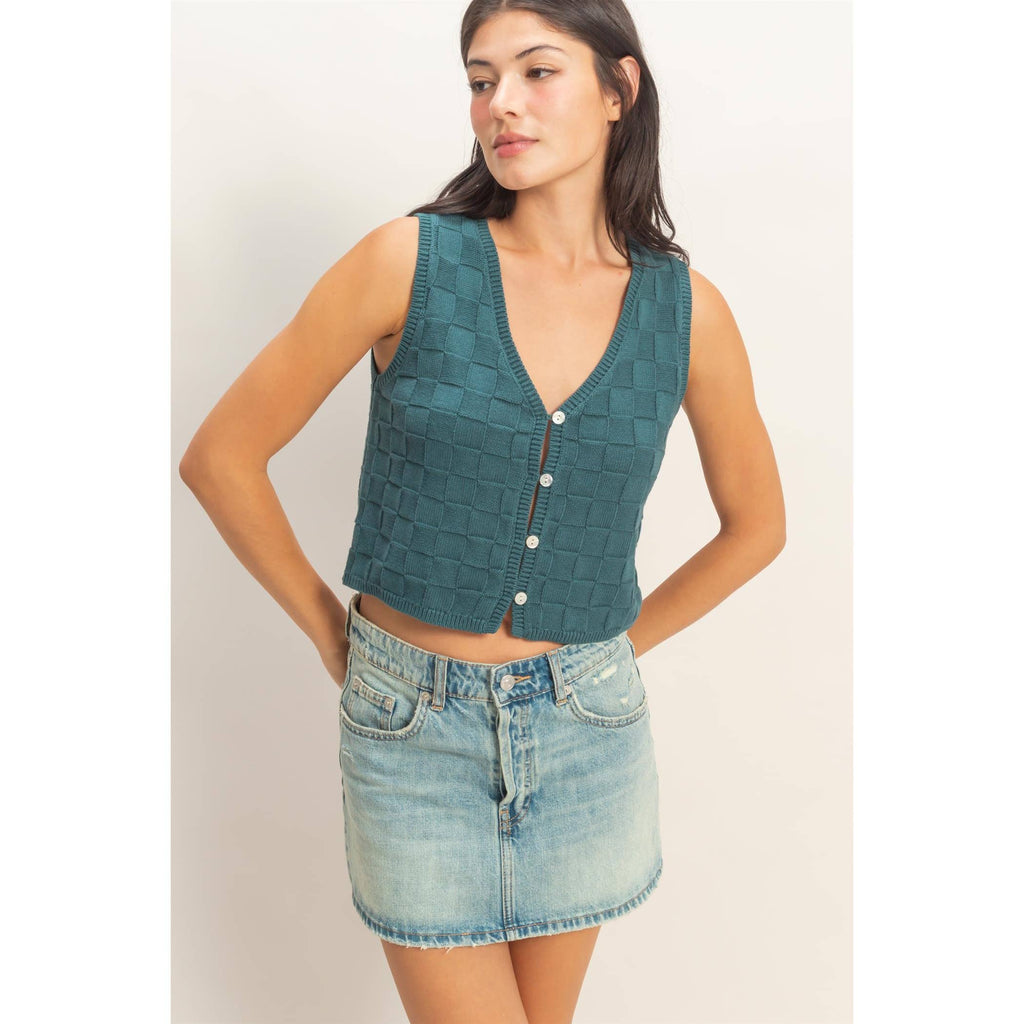 Kayla Basket Weave Vest