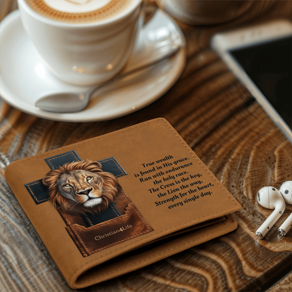 The Endurance Bifold, Lion's Legacy Christian Leather Wallet