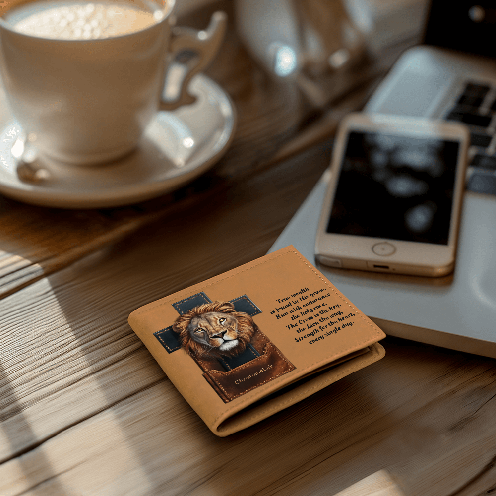 The Endurance Bifold, Lion's Legacy Christian Leather Wallet