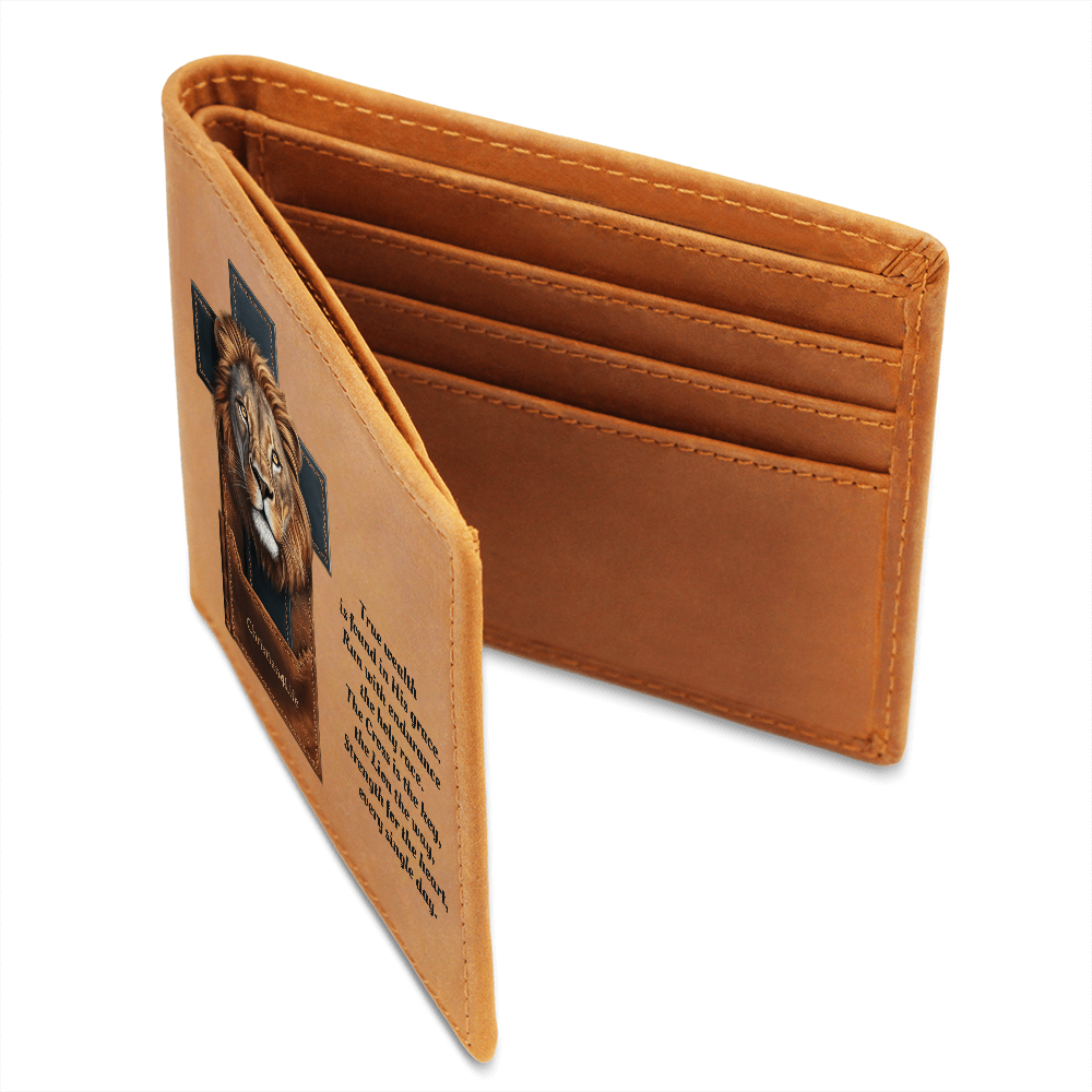 The Endurance Bifold, Lion's Legacy Christian Leather Wallet