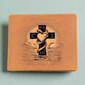 "Saved, Redeemed, Forever His" Christian Leather Wallet