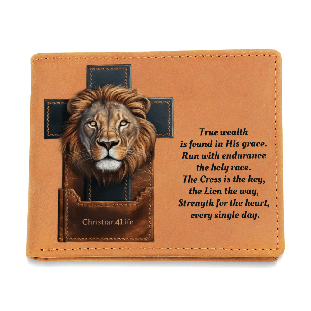 The Endurance Bifold, Lion's Legacy Christian Leather Wallet