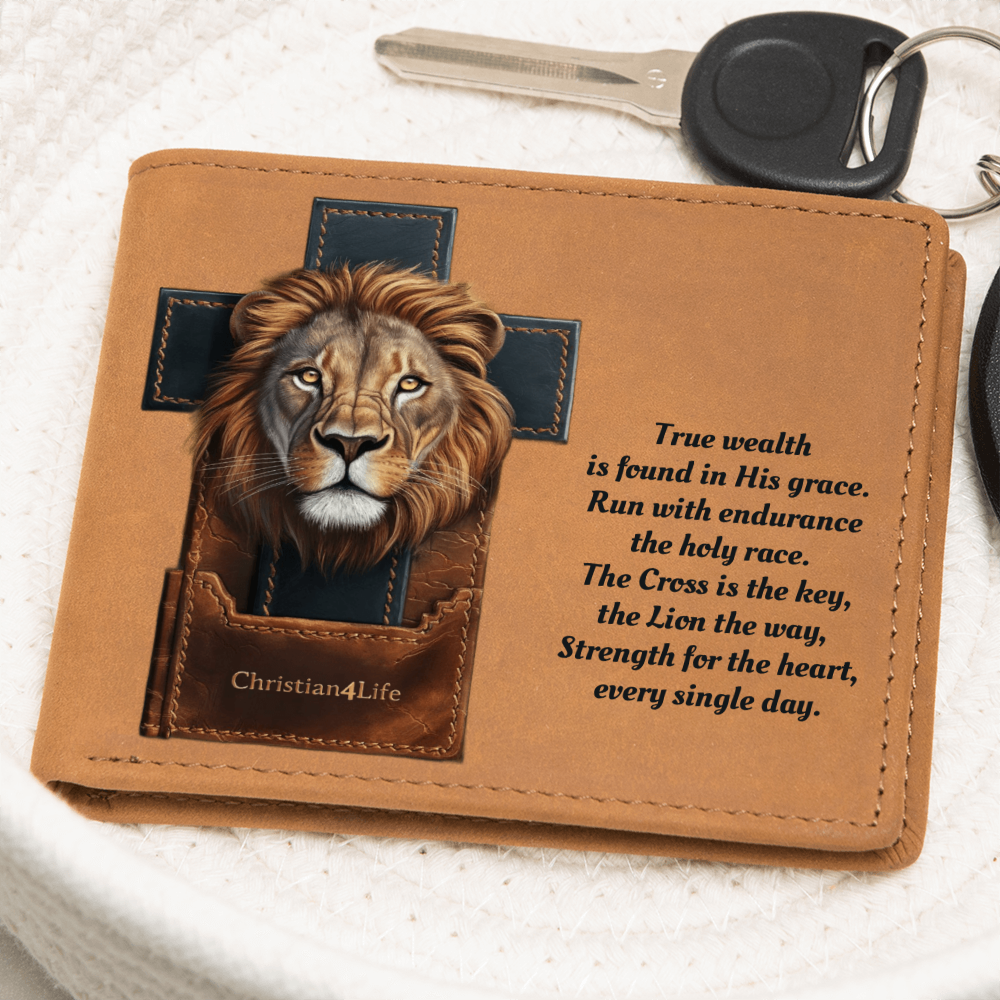 The Endurance Bifold, Lion's Legacy Christian Leather Wallet