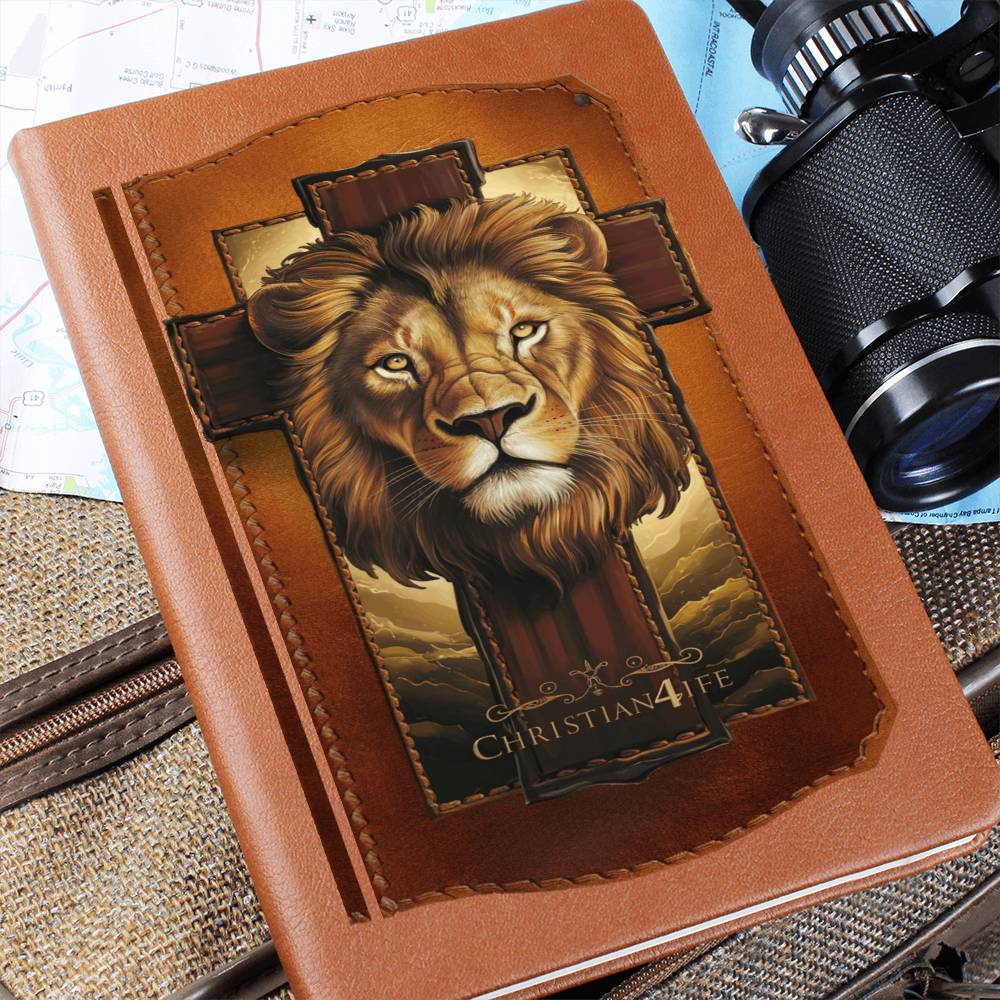 3D Christian4Life Lion of Judah and Cross Graphic Christian Journal