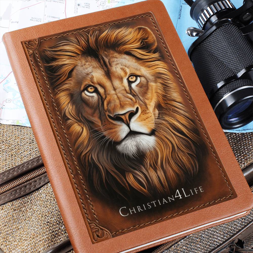 3D Christian4Life Lion of Judah Graphic Christian Journal Notebook (vegan leather)