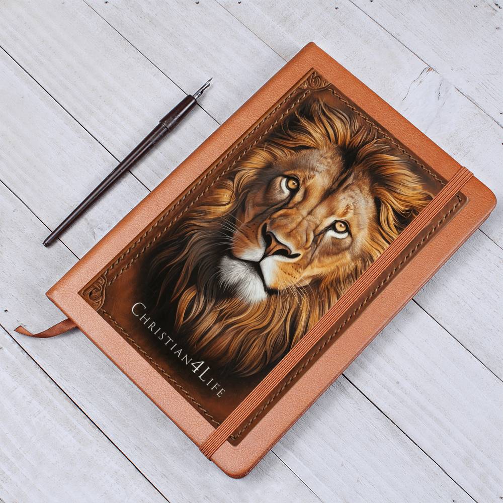 3D Christian4Life Lion of Judah Graphic Christian Journal Notebook (vegan leather)