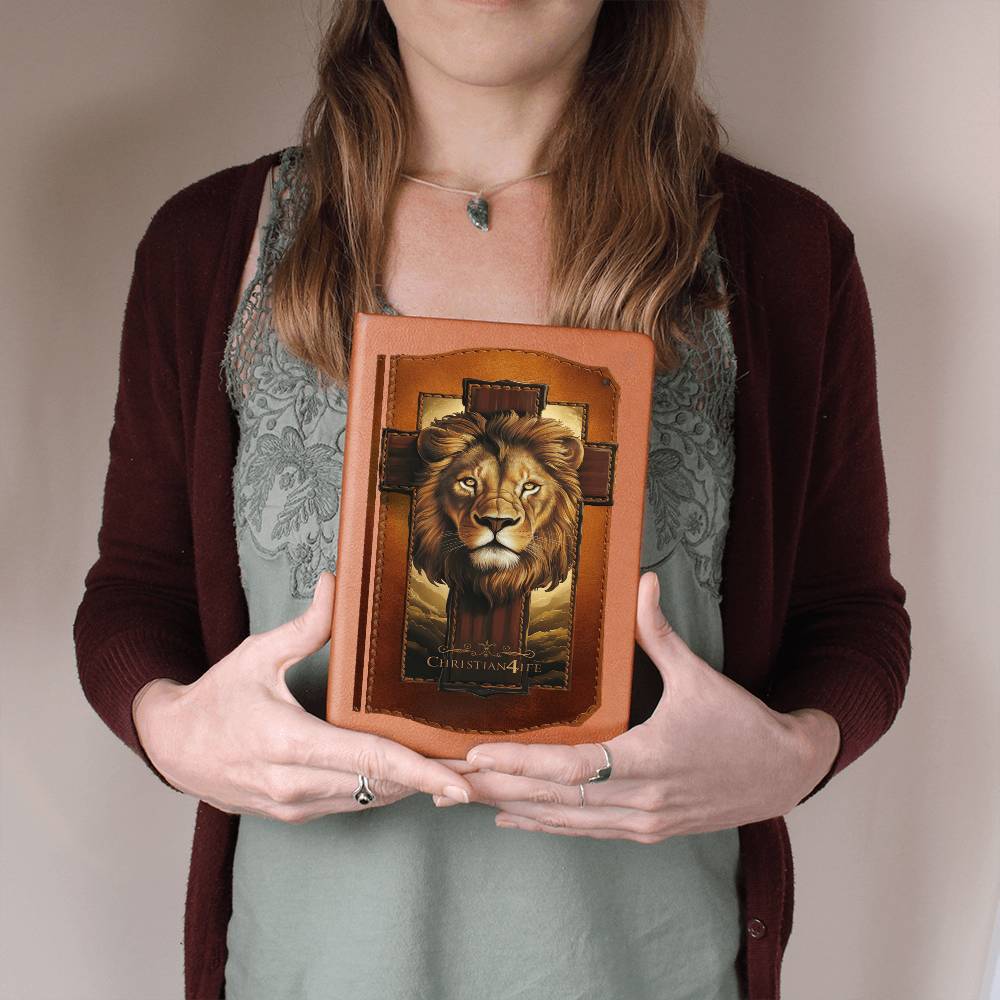 3D Christian4Life Lion of Judah and Cross Graphic Christian Journal