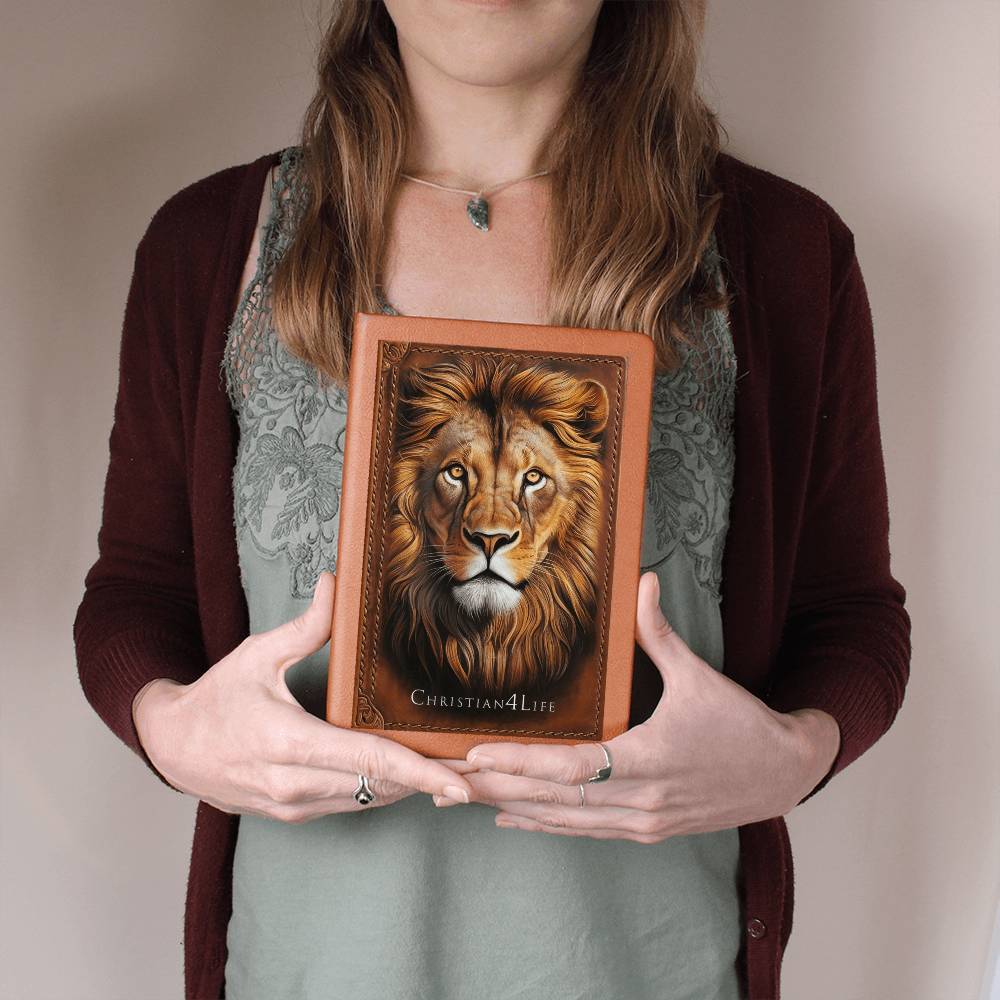 3D Christian4Life Lion of Judah Graphic Christian Journal Notebook (vegan leather)
